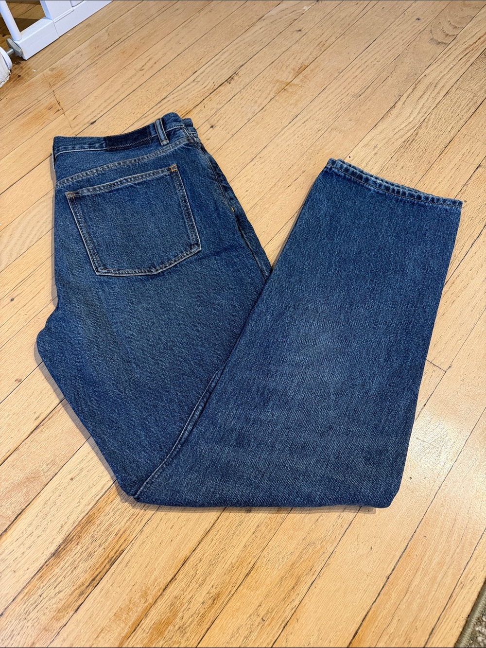 Madewell x Alexa Chung Straight Dark Blue Denim Jeans- 29, like new